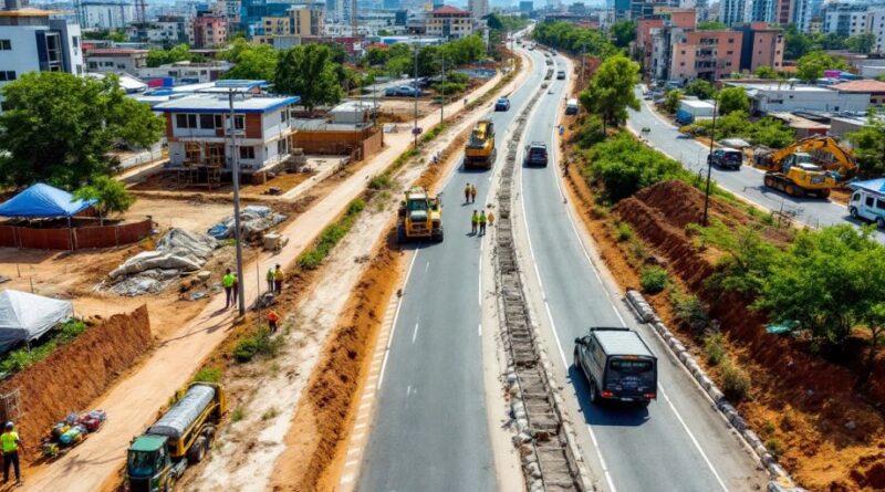 Pembangunan infrastruktur modern di Kendal.