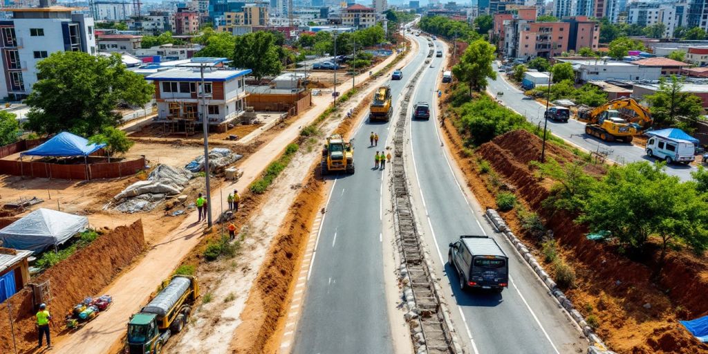 Pembangunan infrastruktur modern di Kendal.